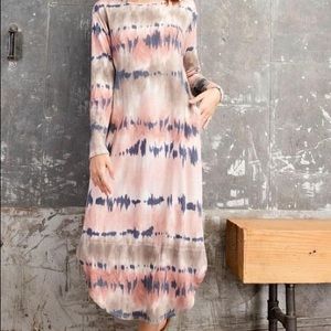 Cora Tie Dye Midi Dress